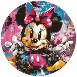 Essbares Papier Minnie und Katzen 19,5 cm