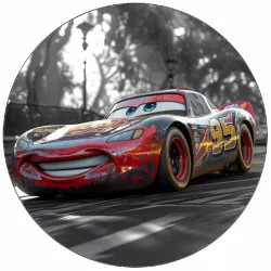 Essbares Papier Cars Blitz bei Rennen 19,5 cm