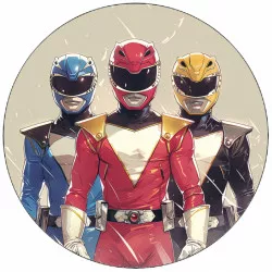 essbares Paper Power Rangers 19,5 cm