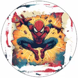 Essbares Papier Spider-Man in Aktion 19,5 cm