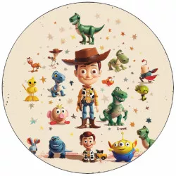 Essbares Papier Toy Story Woody mit Spielzeug - 02 19,5 cm