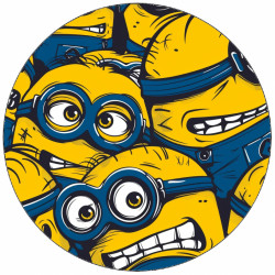 Essbares Papier, das grimmig wirkt, Minions 19,5 cm