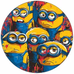 Essbares Papier traurige Minions 19,5 cm