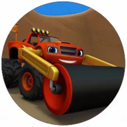 essbares Papier Flamme und Walze 19,5 cm