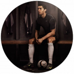 Essbare Papier Cristiano Ronaldo im Umkleideraum 19,5 cm