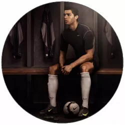 Essbare Papier Cristiano Ronaldo im Umkleideraum 19,5 cm