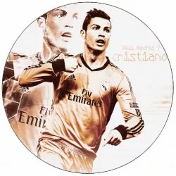 Essbares Papier Cristiano Ronaldo in Bewegung 19,5 cm