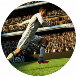 Essbares Papier Cristiano Ronaldo beim Spiel 19,5 cm