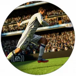 Essbares Papier Cristiano Ronaldo beim Spiel 19,5 cm