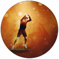 Essbares Papier Cristiano Ronaldo Silhouette 19,5 cm