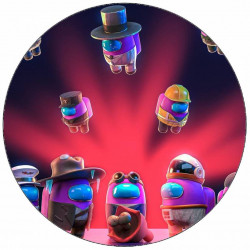 Essbares Papier Among Us Team 19,5 cm