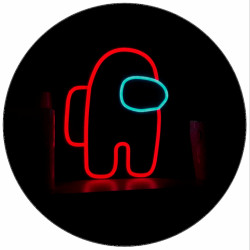 Essbares Papier Among Us Neon 19,5 cm