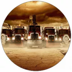 Essbares Papier LKW 19,5 cm