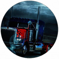 essbarer blauer papiertruck 19,5 cm