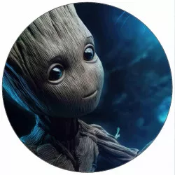 Essbares Papier Groot blauer Hintergrund 19,5 cm