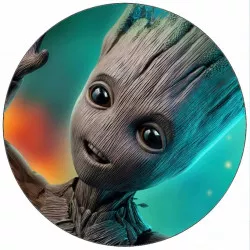 Essbares Papier Groot und farbiger Hintergrund 19,5 cm