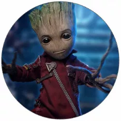 Essbares Groot-Papierblatt mit Zweigen statt Händen 19,5 cm