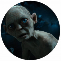 Essbares Papier Herr der Ringe Sammler Gollum im Wald 19,5 cm