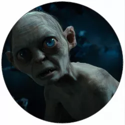 Essbares Papier Herr der Ringe Sammler Gollum im Wald 19,5 cm