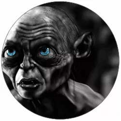 essbares Papier Der Herr der Ringe Gollum blaue Augen 19,5 cm