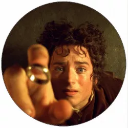 Essbares Papier Der Herr der Ringe Frodo mit dem Ring 19,5 cm