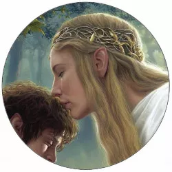 Essbares Papier Der Herr der Ringe Frodo und die Fee 19,5 cm