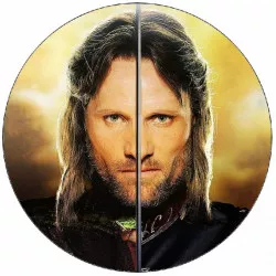 essbares Papier Der Herr der Ringe Aragorn und das Schwert 19,5 cm