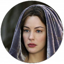 Essbares Papier Die Herr der Ringe Arwen im Umhang 19,5 cm