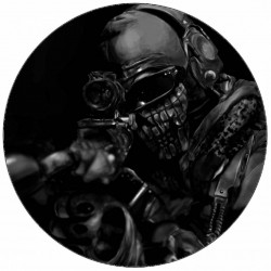 Essbares Papier Call of Duty Mann mit Waffe 19,5 cm