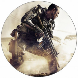 Essbares Papier Call of Duty Mann im Kampf 19,5 cm