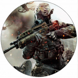 Essbares Papier Call of Duty Krieger 19,5 cm