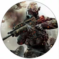 Essbares Papier „Call of Duty“ Kämpfer, 19,5 cm