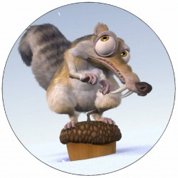 essbares Papier Ice Age Eichhörnchen 19,5 cm