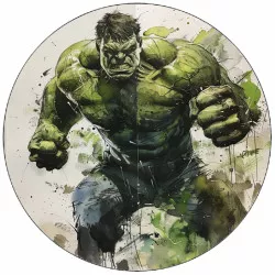 Essbares Papier laufender Hulk 19,5 cm