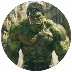 Essbares Papier Hulk in den Straßen der Stadt 19,5 cm