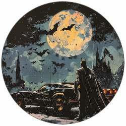 Essbares Papier Batman in der Nacht 19,5 cm
