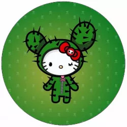 Esspapier Hello Kitty im Kakteen-Kostüm 19,5 cm