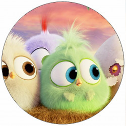 Essbares Papier Angry Birds Jungen im Nest 19,5 cm