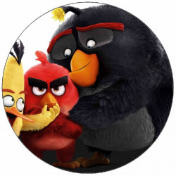 Essbares Papier Angry Birds Freunde 19,5 cm