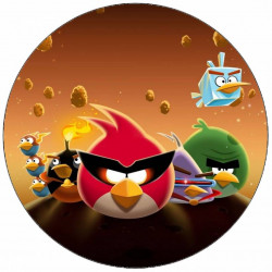 Essbarer Papier Angry Birds Weltraum 19,5 cm