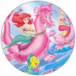 essbares Papier Ariel auf dem Seepferdchen 19,5 cm