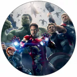essbares Papier Avengers Team 19,5 cm