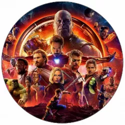 Essbares Papier Avengers: Infinity War 19,5 cm