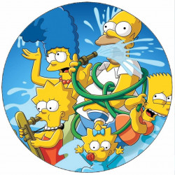 essbares Papier Simpsons 19,5 cm