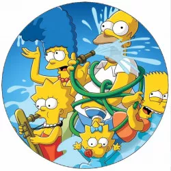 essbares Papier Simpsons 19,5 cm