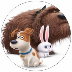 Essbares Papier Geheimes Leben der Haustiere Max und Freunde 19,5 cm