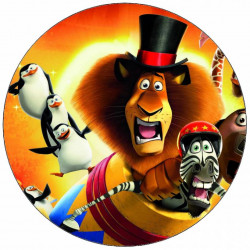 Essbares Papier Madagascar Zirkus 19,5 cm