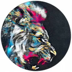 essbares Papier bunte Animation brüllender Löwe 19,5 cm