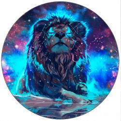 essbares Papier bunte Animation brüllender Löwe 19,5 cm
