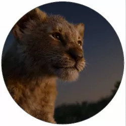 Essbares Papier König der Löwen Simba 19,5 cm